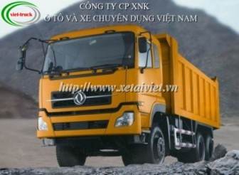 xe ben dongfeng l300 3 chân 10 tấn - 14 tấn nhập khẩu